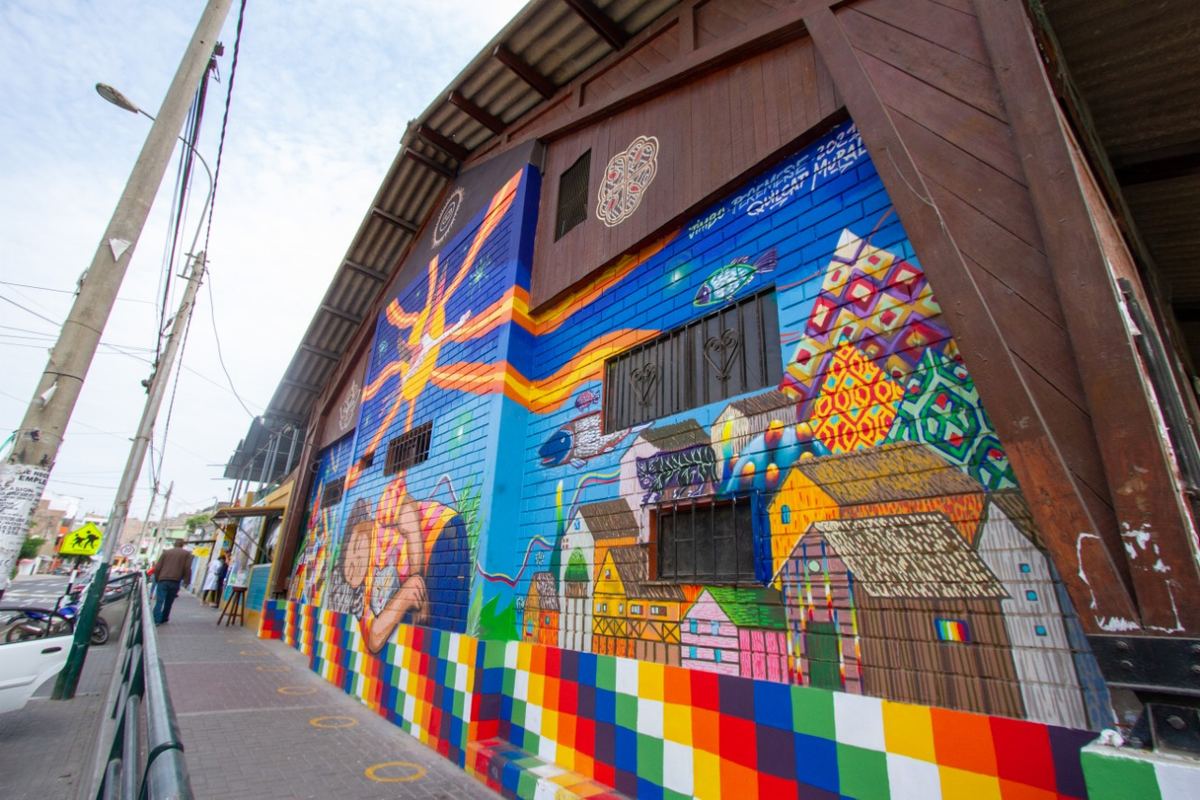 Fotografía publicada por la Municipalidad de La Molina con el comunicado "VIÑA ALTA: EL NUEVO PUNTO ECOTURÍSTICO DE LA MOLINA CON 32 MURALES ARTÍSTICOS"