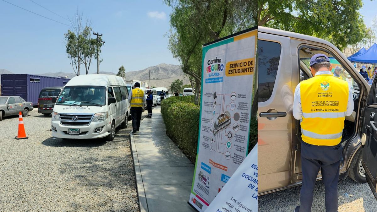 Fotografía publicada por la Municipalidad de La Molina con el comunicado "ESCOLARES DE LA MOLINA VOLVERÁN SEGUROS A CLASES"