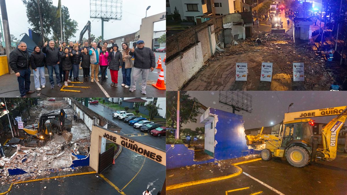 Fotografía publicada por la Municipalidad de La Molina con el comunicado "EMAPE LIBERA EN LA MOLINA PISTA AUXILIAR EN VÍA DE EVITAMIENTO"