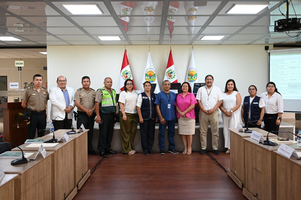 Fotografía publicada por la Municipalidad de La Molina con el comunicado "MUNICIPALIDAD DE LA MOLINA Y DIRIS LIMA ESTE REALIZARON SESIÓN DEL COMITÉ DISTRI"