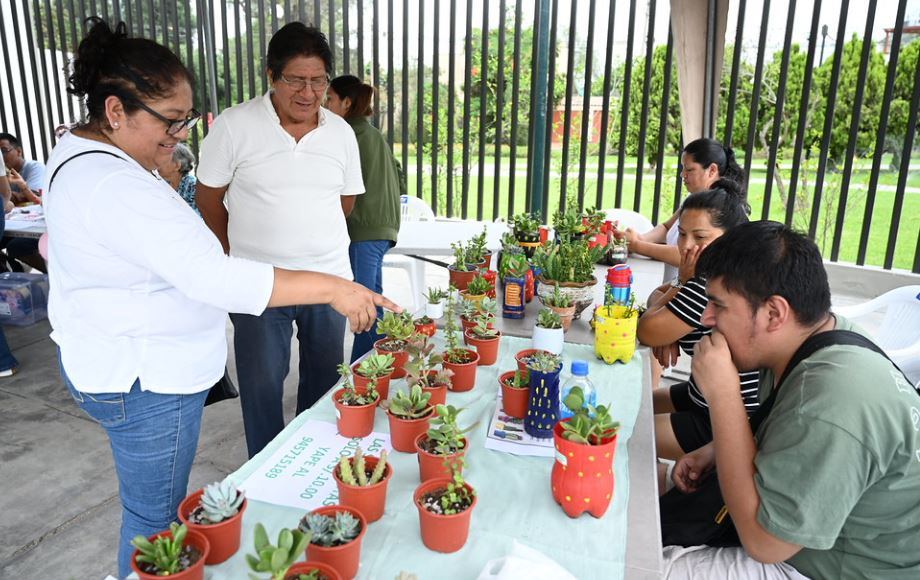 Fotografía publicada por la Municipalidad de La Molina con el comunicado "PARTICIPANTES DE OMAPED EXPONEN LO APRENDIDO EN LOS TALLERES DE VERANO"