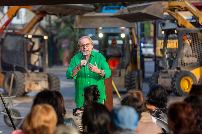 Fotografía publicada por la Municipalidad de La Molina con el comunicado "MUNICIPALIDAD DE LA MOLINA INICIA LA RENOVACIÓN INTEGRAL DE AV. MELGAREJO"
