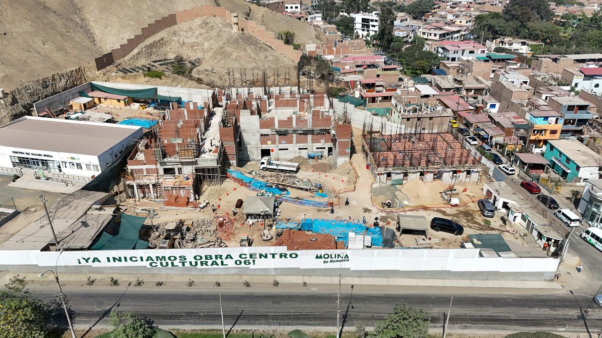 Fotografía publicada por la Municipalidad de La Molina con el comunicado "LA MOLINA CONSTRUYE FUTURO EN MUSA: MODERNO CENTRO CULTURAL, CETPRO Y NUEVOS ESP"