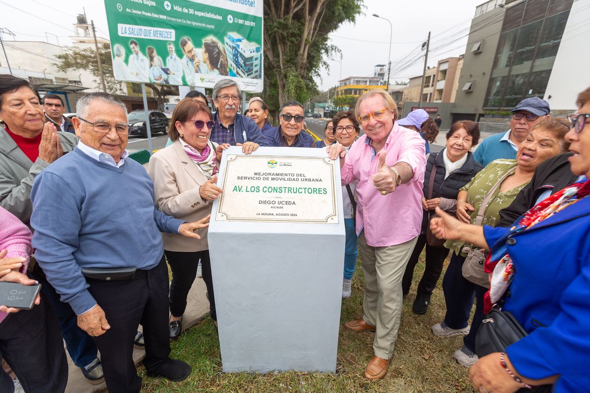 Fotografía publicada por la Municipalidad de La Molina con el comunicado "Municipalidad de La Molina inaugura renovada avenida Constructores"